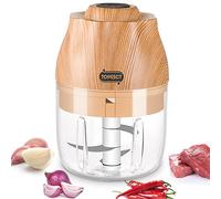 TOPESCT - Mini chopper elettrico da cucina portatile con ricarica USB, per verdure allo zenzero, cipolla, peperoncino, 250 ml