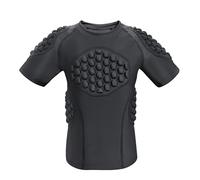 Topeter Maglia da calcio imbottita per ragazzi, ragazzi e ragazze, protezione toracica e costine, per sterno, per calcio, Lacrosse, YL