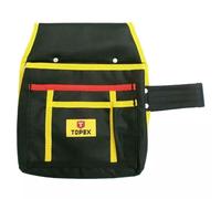 Topex Borsa porta utensili in nylon con 4 scomparti e asola porta martello tasca