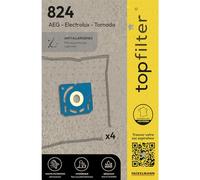 TopFilter 64824, sacchetti per aspirapolvere Electrolux e Tornado, sacchetti per aspirapolvere, accessori per aspirapolvere, in polipropilene non tessuto, plastica, 30 x 26 cm x 0,1 cm, set di 4