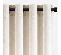 Topfinel 1 Pezzo Tulle Lino Porta Tende Interne per Tenda da Letto Con Occhielli Traslucide per Temi Moderni Leggere Velate 300x240 CM