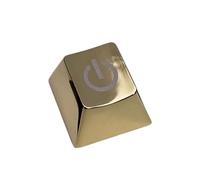 TOPFROP Keycap del metallo Keycap della lega con il segno inciso del bottone di potere per la personalizzazione delle tastiere meccaniche