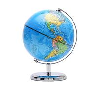 TOPGLOBE Mappamondo Mini 14 cm con Supporto in Acciaio