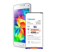 TOPGOBAT Batteria di ricambio per Samsung Galaxy S5, 4350 mAh, ad alta capacità, compatibile con Samsung Galaxy S5 modello (G900A, G900P, G900V, G900T, G900F, G900H, G900R4, I9600), EB-BG900BBE