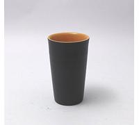 TOPGRES 6X Bicchiere Termico Senza Manico Medio in GRES Urban Arancio, 7,5X10H