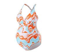 Topgrowth Accessorio Costumi da Bagno Premaman maternità Floreale Costumi da Bagno Premaman Donna Intero maternità da Spiaggia Bikini Premaman Bikini da Spiaggia Mare Piscina Swimsuit (Y1-Red, L)