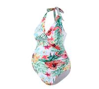 Topgrowth Accessorio Costumi da Bagno Premaman maternità Floreale Costumi da Bagno Premaman Donna Intero maternità da Spiaggia Bikini Premaman Bikini da Spiaggia Mare Piscina Swimsuit (Y3-Red, M)