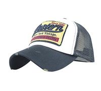Topgrowth Cappellino Estivo Ricamato Cappelli a Rete per Uomo Donna Traspirante Cappello Casuali Hip Hop Hat da Baseball (Marina Militare)