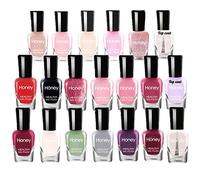 Tophany Smalto per unghie non tossico, facile da staccare e ad asciugatura rapida, ecologico e biologico, a base d'acqua, per donne e adolescenti (20 vasetti)