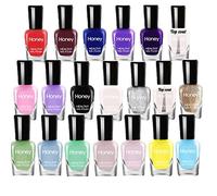 Tophany Smalto per unghie non tossico, facile da staccare e ad asciugatura rapida, ecologico e biologico, a base d'acqua, per donne e adolescenti (20 vasetti)