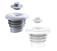 TopHomer 2 guarnizioni in silicone per tubi di scarico, anti-odore, per tubo fognario, tappo di tenuta per lavatrice, lavello da cucina, lavanderia e bagno (60-65 mm)