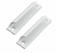 TopHomer 2 maniglie per porte scorrevoli in lega di alluminio, maniglie curve per finestre, ferramenta per mobili, colore bianco