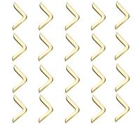 TopHomer 20 pezzi Protezioni per gli angoli dei libri, per libri di 4 mm di spessore, scrapbooking, album espositivi, menu, cartelline, cartelline per appunti, protezioni angolari decorative in
