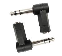 TopHomer 4 convertitori jack audio per chitarra da 3,5 mm a 6,35 mm, da maschio a 3,5 mm femmina, cavo di prolunga per cuffie, mixer, chitarra, altoparlante, 4 pezzi