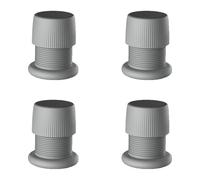 TopHomer 4 pezzi rialzi regolabili per mobili da letto, 4,1-6,4 cm, rialzi antiscivolo per divano, letto, rialzi per letto, tavolo, sedia, sollevatori (grigio)