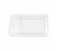 TopHomer Astuccio in plastica, a doppio strato, grande capacità, astuccio rigido per matite per scuola e ufficio (bianco)