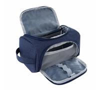 TopHomer Astuccio in tessuto Oxford, astuccio multifunzione, grande capacità, organizer per scuola, ufficio, viaggi, blu navy, Organizer per imballaggio