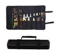 TopHomer Astuccio per attrezzi arrotolabile, borsa per attrezzi, 22 tasche, organizer portatile per attrezzi, rotolo di custodia, pieghevole, borsa per attrezzi in Oxford 600D per moto elettrica