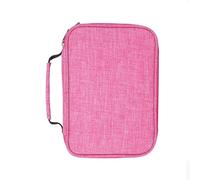 TopHomer Astuccio per matite da disegno, organizer per penne colorate multistrato, borsa portatile per cosmetici, penne acquerellabili, penne gel, Rosso rosato, moderno