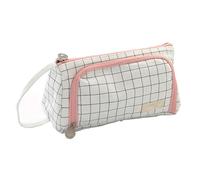 TopHomer Astuccio per matite estetico di grande capacità, in tela morbida, con cerniera e portatile, organizer per penne, per scuola, ufficio, ragazze e adolescenti, B