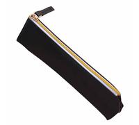 TopHomer Astuccio per matite, impermeabile, in poliuretano, con cerniera, da viaggio, per trucchi, per la scuola (colorato), Nero , Art Deco