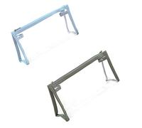 TopHomer Astuccio trasparente per esami, 1/2 pezzi, in plastica PVC leggero, trasparente, per trucchi, cosmetici, colore: bianco/giallo/blu/verde/rosa, blu e verde., moderno