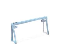 TopHomer Astuccio trasparente per esami, 1/2 pezzi, in plastica PVC leggero, trasparente, per trucchi, cosmetici, colore: bianco/giallo/blu/verde/rosa, Blu, moderno