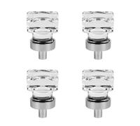 TopHomer Bottoni rotondi decorativi in cristallo artificiale, 4 pezzi da 26 mm, maniglie per porte e mobili