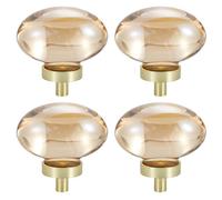 TopHomer Bottoni rotondi decorativi in cristallo artificiale, 4 pezzi da 45 mm, maniglie per porte e mobili