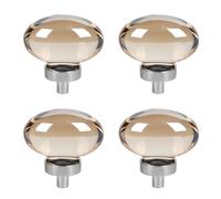 TopHomer Bottoni rotondi decorativi in cristallo artificiale, 4 pezzi da 45 mm, maniglie per porte in vetro, pomelli rotondi per mobili per armadio, vetro, porta scorrevole, cassetto, maniglie in