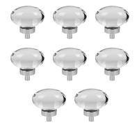 TopHomer Bottoni rotondi decorativi in cristallo artificiale, 8 pezzi da 45 mm, maniglie per porte e mobili