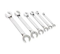TopHomer Chiave a cricchetto a doppia estremità aperta, chiave a testa svasata per tubi freno per auto e strumenti manuali [12x14mm]