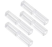 TopHomer Custodia in plastica trasparente per penne, confezione regalo vuota per penne a sfera, contenitore per matite trasparente, per studenti, scuola, ufficio, Trasparente,