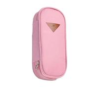 TopHomer Elegante astuccio, grande capacità, in tessuto, per cancelleria, organizer per ufficio e scuola, rosa