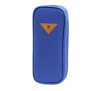 TopHomer Elegante astuccio, grande capacità, in tessuto, per cancelleria, organizer per ufficio e scuola, blu navy