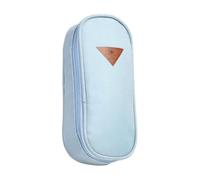 TopHomer Elegante astuccio, grande capacità, in tessuto, per cancelleria, organizer per ufficio e scuola, blu cielo, moderno