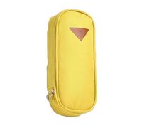 TopHomer Elegante astuccio, grande capacità, in tessuto, per cancelleria, organizer per ufficio e scuola, Giallo, moderno