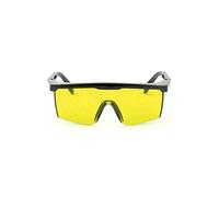 TopHomer Laser Goggles, Wrap-around 190nm-540nm Lunghezza d'onda Laser Occhiali di sicurezza OD +5 Lavoro Occhiali protettivi per la protezione degli occhi - Giallo