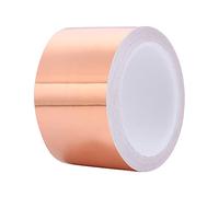TopHomer Nastro in pellicola di rame, larghezza 65 mm, protezione anti-lumache, nastro di schermatura EMI conduttivo, autoadesivo, per messa a terra, strumenti musicali, giardini, lunghezza 10 m