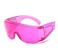 TopHomer Occhiali di sicurezza, occhiali protettivi da laboratorio resistenti ai raggi UV, occhiali di sicurezza per officina, laboratorio e edilizia (rosa)