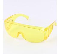 TopHomer Occhiali di sicurezza oscurati sopra gli occhiali occhiali occhiali protettivi montatura occhiali con lente antigraffio, protezione per gli occhi da lavoro fai da te - giallo