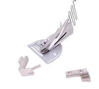 TopHomer Raccoglitore per macchine da cucire, 4 pieghe in acciaio inox regolabile a punto bloccato per trapunte, arredamento e indumenti (5,5 mm-22 mm)