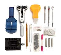 TopHomer Set di riparazione per orologi, 144 pezzi, kit professionale di riparazione per orologi, con custodia per la rimozione del retro dell'orologio e della batteria, sostituzione della batteria