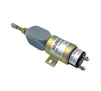 TopHomer Solenoide di arresto della valvola del carburante diesel 24V/eminals: 2, Valvola elettrovalvola di arresto 1751ES, Metallo, 2 terminali, 1/4" (6.35mm), Valvola