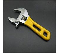 TopHomer Vogueing Tool - Chiave regolabile da 200 mm, leggera e compatta, impugnatura morbida, ganascia larga, colore giallo, corta (capacità di larghezza mascella: 44 mm)
