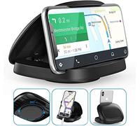 Tophot Supporto per telefono da auto, per cruscotto con base girevole a 360°, visualizzazione orizzontale e verticale, per smartphone iPhone, Samsung, Android (lavabile e riutilizzabile)