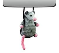 Topi animali ripieni ornamento auto topo | fascino auto per specchietto retrovisore - cruscotto tessuto a mano per donne viaggi vacanze accessori estetici specchio retrovisore