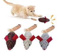 Topi Giocattolo Catnip per Gatti Topi Giocattoli per Gatti, 3 PCS Bastoncino Erba Gatta, Giochi per Gatti in Casa, giocattolo per gatti natura, per Gatti e Gattini Confezione