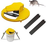 Topi Trappola per Topi Secchio con Coperchio Ribaltabile, Secchio per Trappola per Topi per Interni ed Esterni, Coperchio per Secchio Smart Flip N Slide Trappola per Topi da 5 galloni, Coper