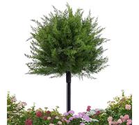 Topiaria Artificiale - Cespugli Di Cedro Resistenti Ai Raggi UV Con Punta, Alberi Topiaria, Arbusti Artificiali A Forma Di Esterno, Piante Verdi Simulate | Per Interni Ed Esterni, Portico, Patio, Cort
